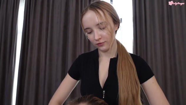 PornHub 欧美高颜值白虎女神【Polly Yangs】想把我们俩都操了吗？两个健身女孩勾引她们#白虎#双飞#骚逼#人妻#挑逗#舔逼#萝莉#性交